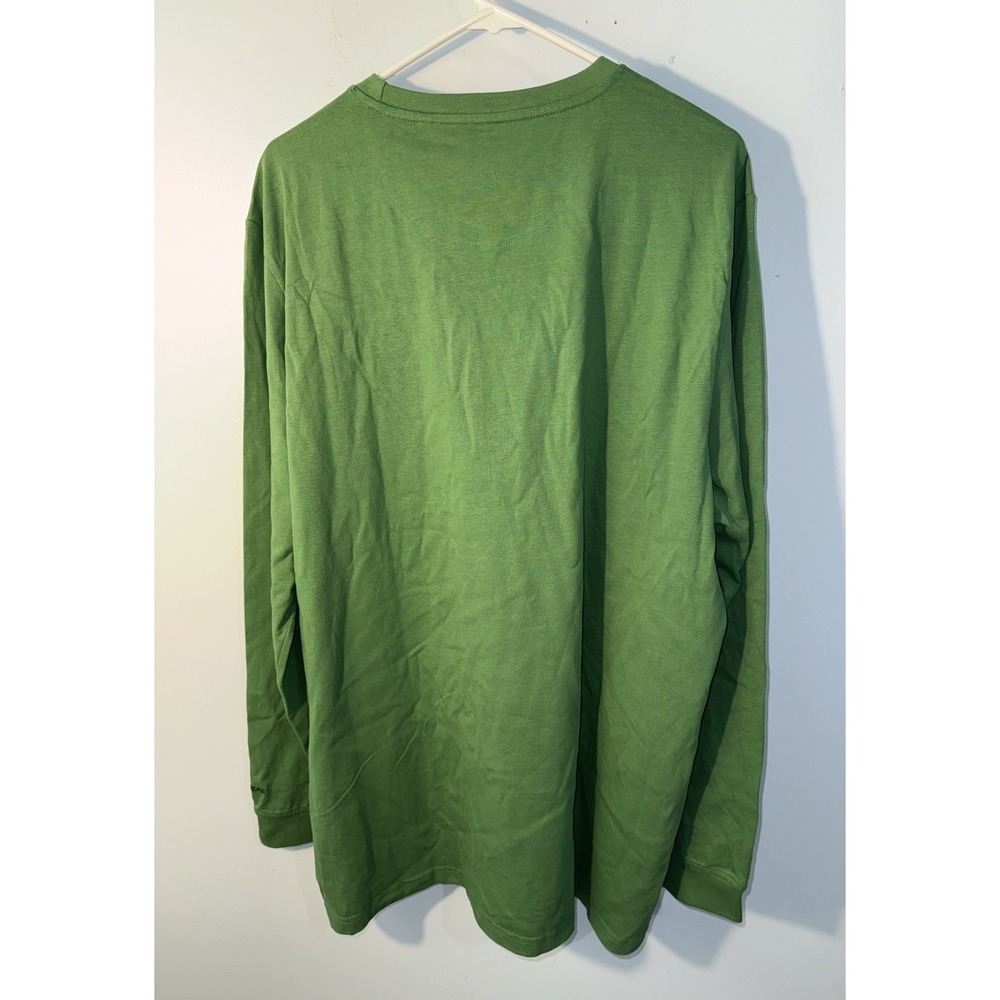 JOHN DEERE Men's T Shirt Long Sleeve Embroidered Logo Green NEW NWT Size XL - Picture 5 of 9
